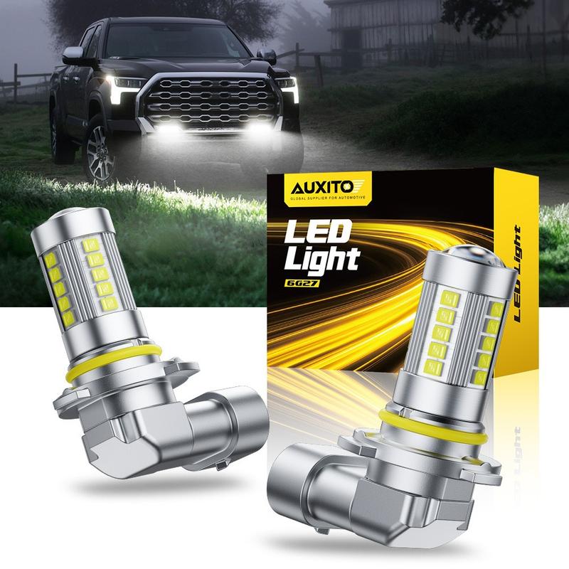 AUXITO H10/9145/9140 LED Bulbs White Light Fog Daytime Running Lamps DRL 6500K