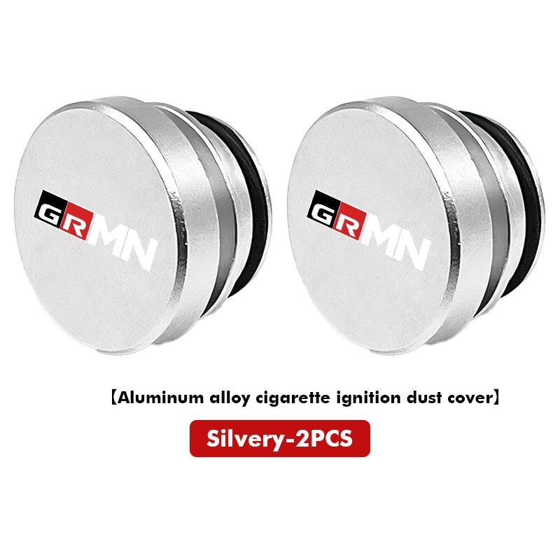 Car Logo Cigarette Lighter Dustproof Cap Protective Cover Auto Accessories For Toyota GR MN Camry Prius Auris Crown Yaris