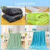 Luxuriously Thickened Flannel Blanket Ideal For Sofa And Bedroom Use