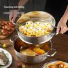 Neuer Chef 304 Edelstahl 2-Lagen Dampfgarer & Suppentopf
