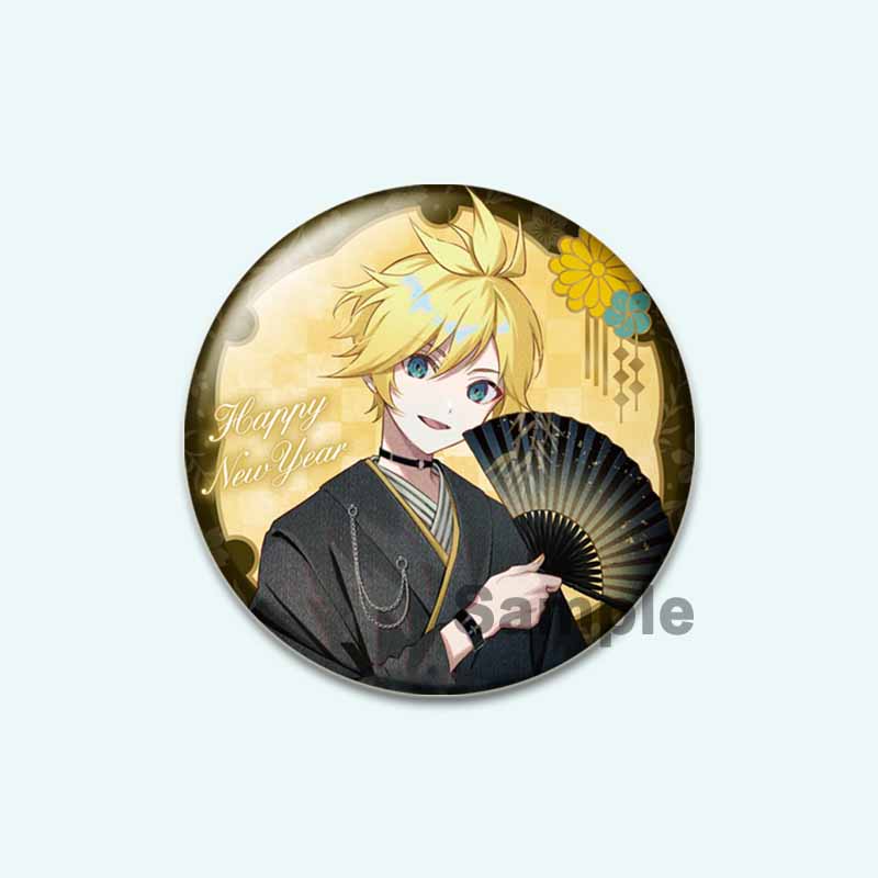 32/44/58mm Hatsune Miku Cartoon Figure Brooches Cosplay  Exquisit Badge for Collar Backpack Hat Accessory Handmade Enamel Pins Decoration