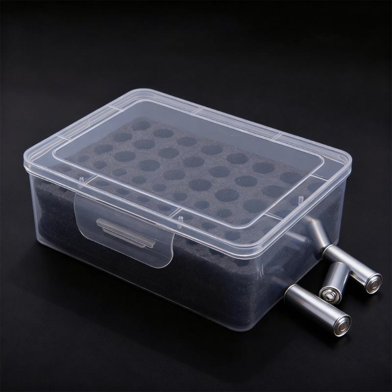 2A 3A Battery Storage Organizers Case 54 Compartments for Intelligent Organization PP Material Ensuring Clear
