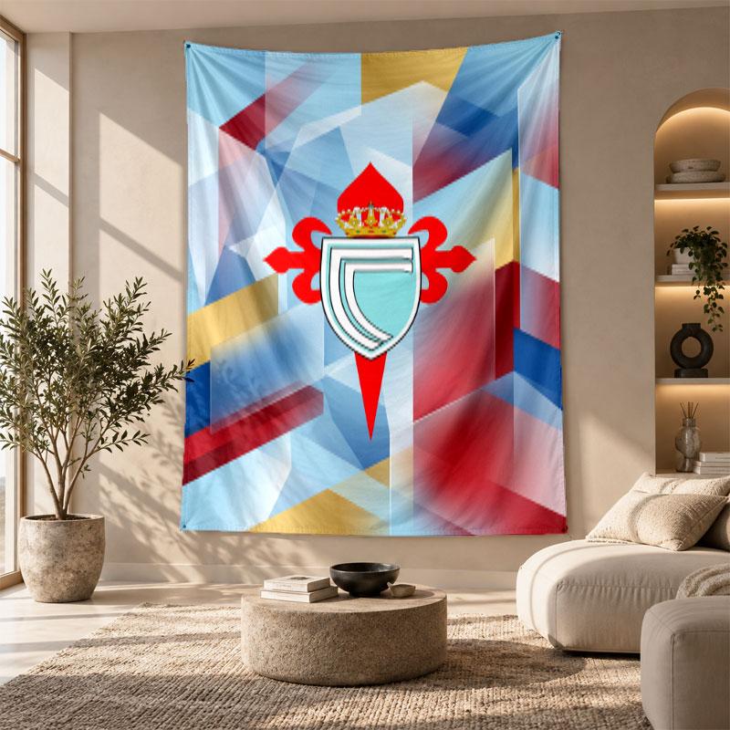Decorative Tapestry,Celta Vigo FC Printed Wall Art, Lightweight Wall Hanging For Bedroom Background