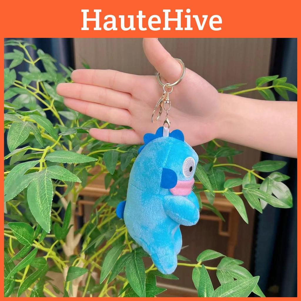 Adorable Plush Fish Monster Keychain Soft Toy With Cute Cartoon Design For Kids