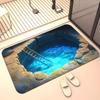3D Optical Illusion Doormat, Suitable for Living Room, Bedroom, and Entryway Non-Slip Yoga Mat, Camping and Picnic Use