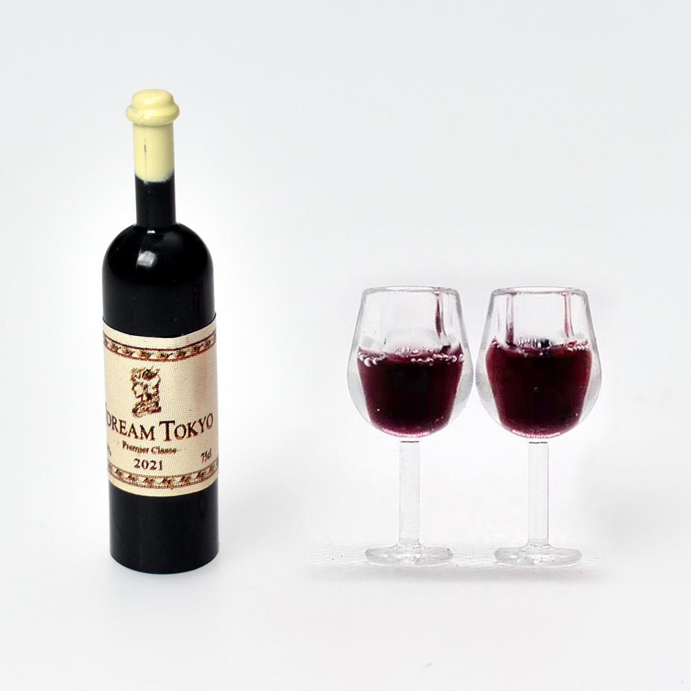 

Кукольный домик Миниатюрная стойка для бутылок вина Смола Мини-модель Кукольный дом Стойка для чашек вина