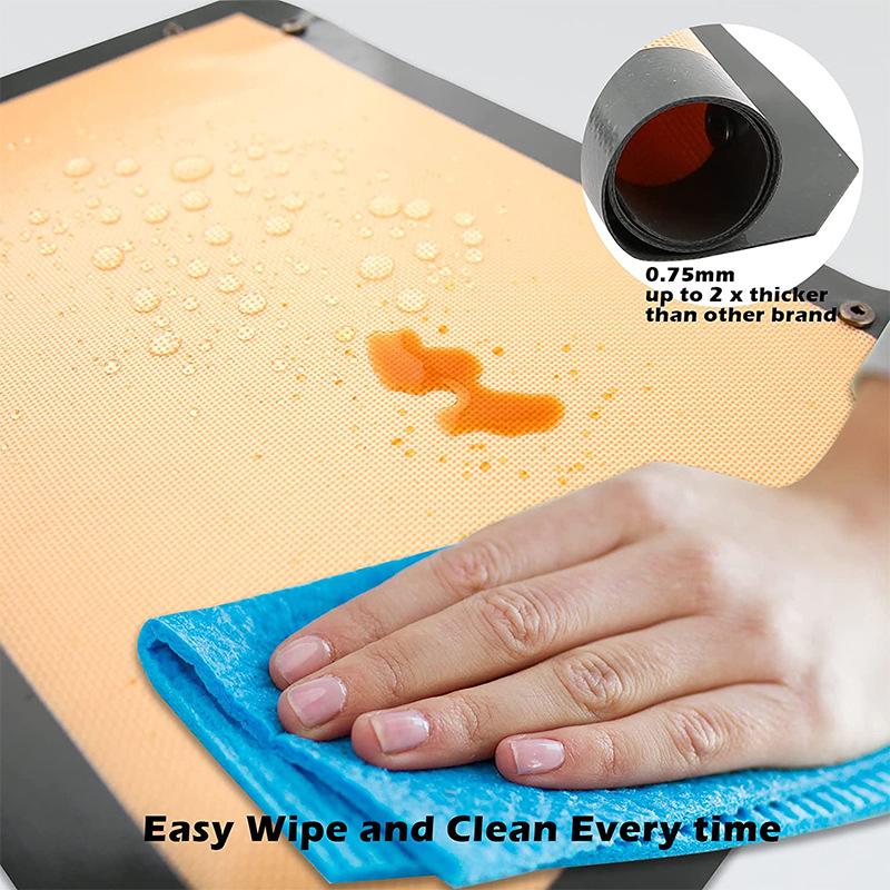 Thickened Fiber Baking Tray Pad Silicone Oven Pad Macaron Cookies Roasted Chicken Baking Pad Baking Tool