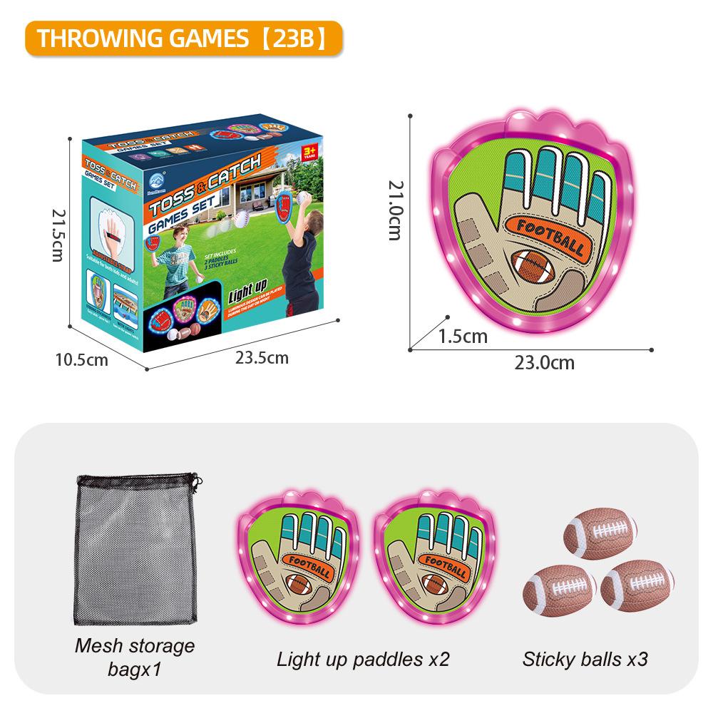 New Children'S Luminous Sticky Target Ball Series Toys Outdoor Leisure Party Parent-Child Interaction Surprise Holiday Birthday