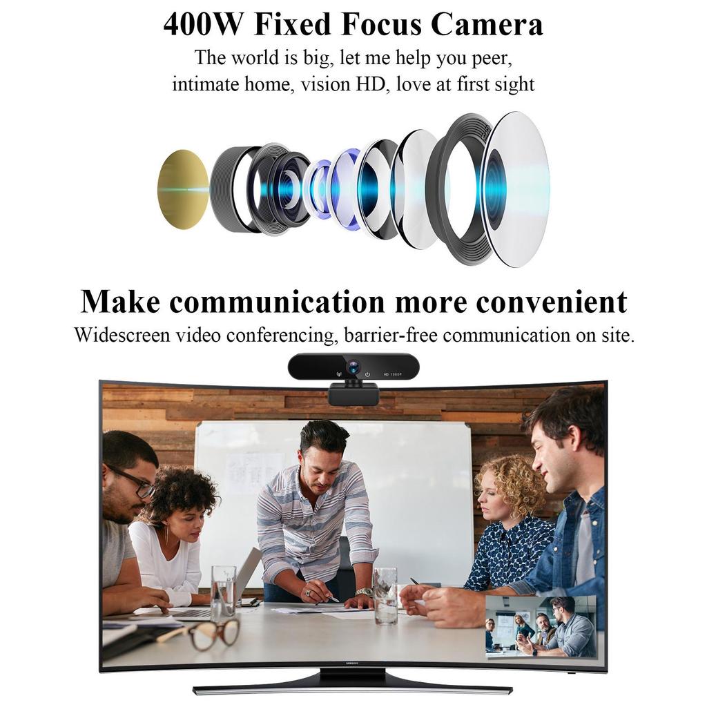 X13 HD Webcam: 1080p/2K/4K USB Camera for Online Classes & Live Broadcasts