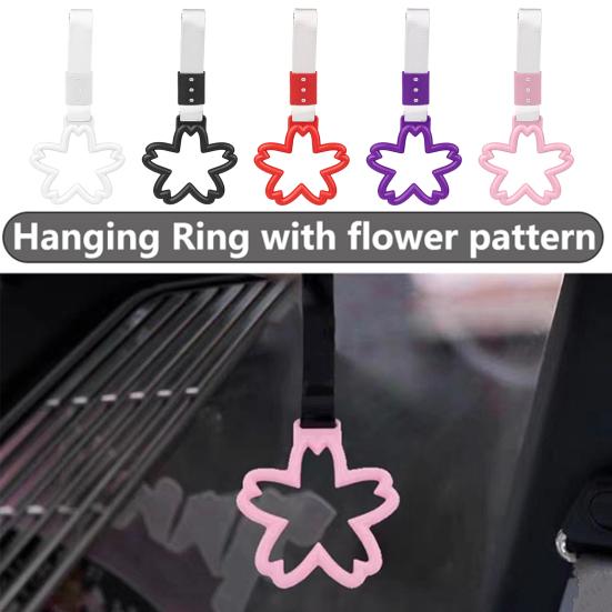 Cherry Blossom Automobile Pendant Bright Color Comfortable Grip Reliable Support Car Pendant Car Interior Exterior Decoration