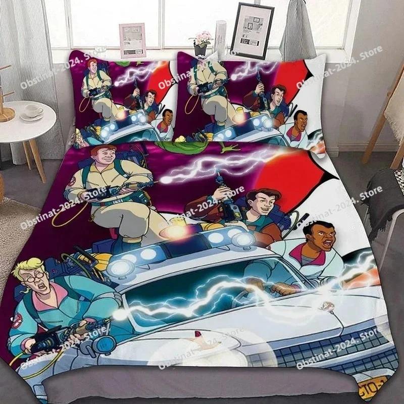 Ghostbusters Bedding Set Printed Bed Set With Pillowcase Bed Duvet Cover Soft Single Double Queen Super King Size Bedroom