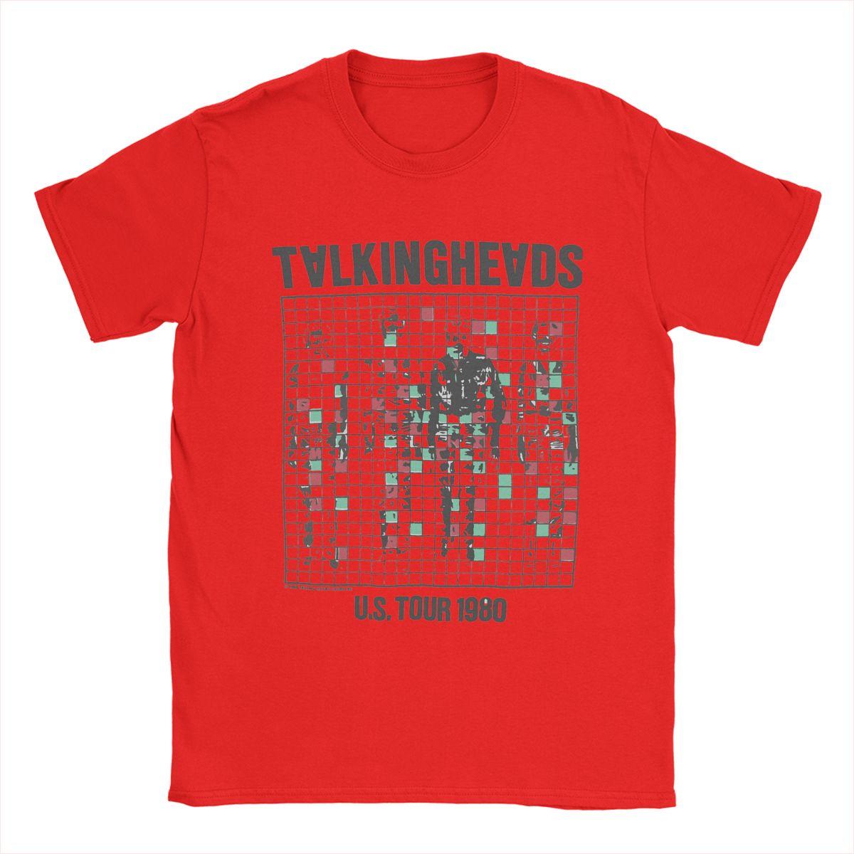 

Мужские футболки Talking Heads Inspired Tour Tee Новинка 100% хлопок футболка с коротким рукавом футболка с круглым вырезом одежда идея для подарка S