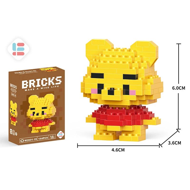 Stitch Building Blocks Anime Kawaii Cartoon mini Action Children's Figures Blocks Bricks Assemble DIY Toys Gift for Kids