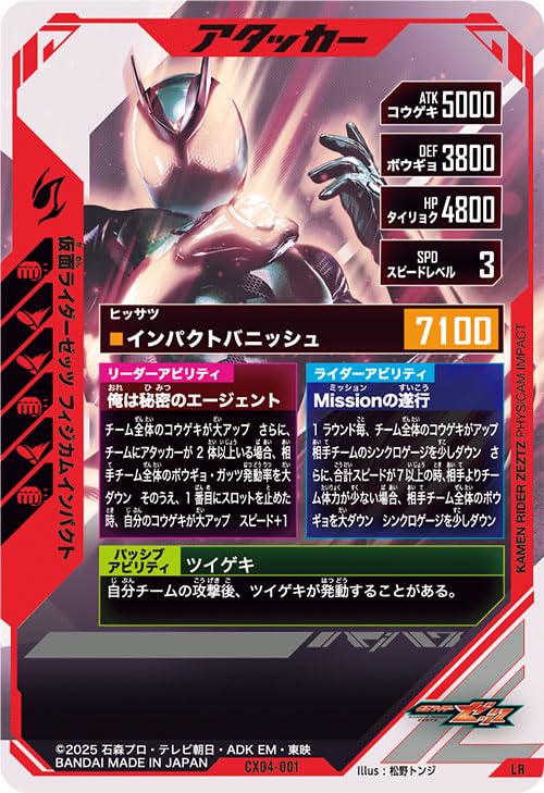 Ganba Legends LR Kamen Rider Z Physicam Impact CX04-001