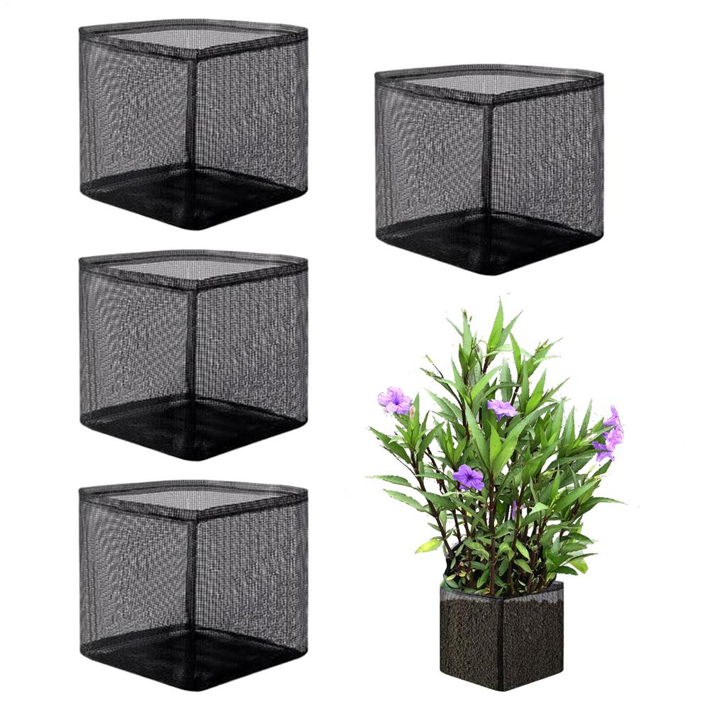 Pond Baskets For Plants 4 Pieces Aquatic Planting Bags Breathable Growing Container Reusable Pond Planter For Garden Vegetable