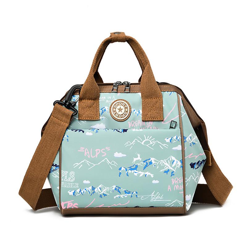 Compact Graffiti Mom & Baby Bag - Crossbody, Shoulder & Stroller Backpack with Insulation
