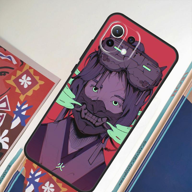 Samurai Oni Mask For Xiaomi 11T 12T 13 Pro 12 11 Lite Phone Case For POCO F5 X5 Pro F4 X4 GT F3 M5 X3 Pro