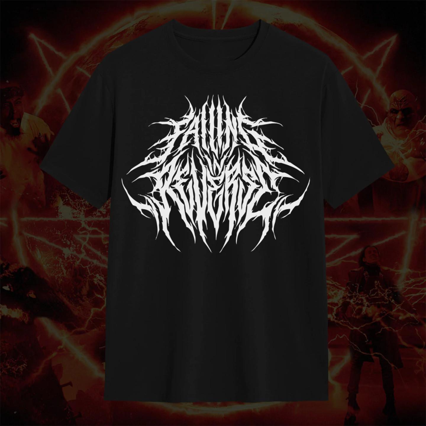 Falling in Reverse - Hardcore Black Metal Band Dark American Heavyweight Pure Cotton T-Shirt Short Sleeve 2XL