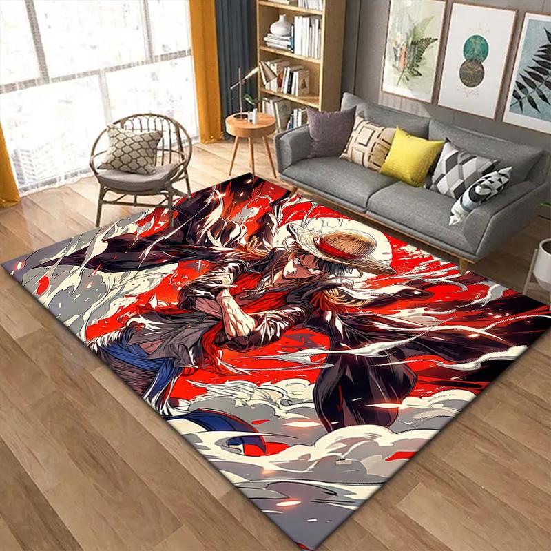 One Piece Scene Carpet Rug for Living Room Bedroom Home Sofa Decoration,Kids Play Non-slip Floor Mat