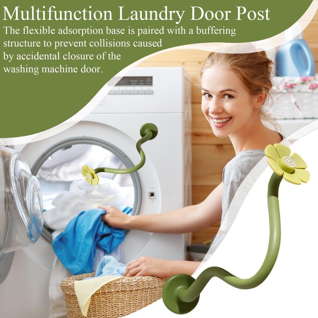 Podpórka do drzwi pralki ładowanej od przodu Wspomaga cyrkulację powietrza Antypoślizgowy magnetyczny uchwyt na drzwi pralki do akademików studenckich pralni