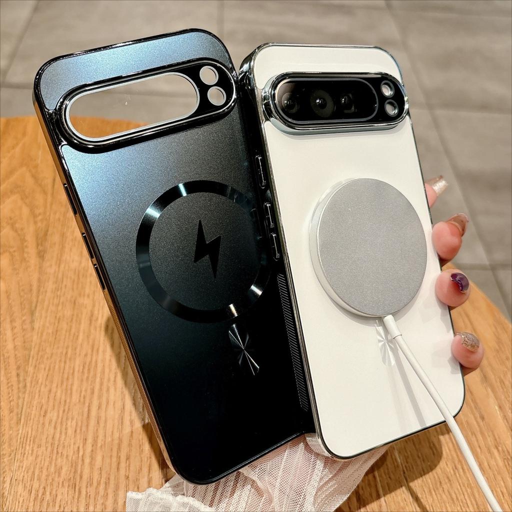 Shockproof Metallic Finish Matte AG Phone Case for Google Pixel 10 9 Pro XL 9 8 7 6 A Super Magnet Wireless Charge Cover