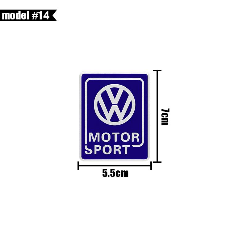 For VW Golf Tiguan Touran Polo GTI Jetta Passat CC Scirocco Arteon 3D Car Metal Emblem Badge Car Body Trunk Badge Stickers Decal