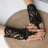 Handschuhe Handgefertigt Braut Hochzeit Handschuh Stickerei Spitze Armband & Verstellbares Seil