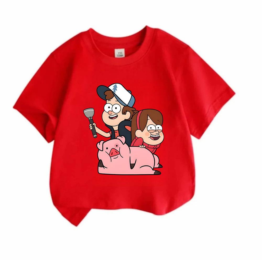 Kids Boys Girls 100% Cotton Crew Neck Short Sleeve T-Shirt,
