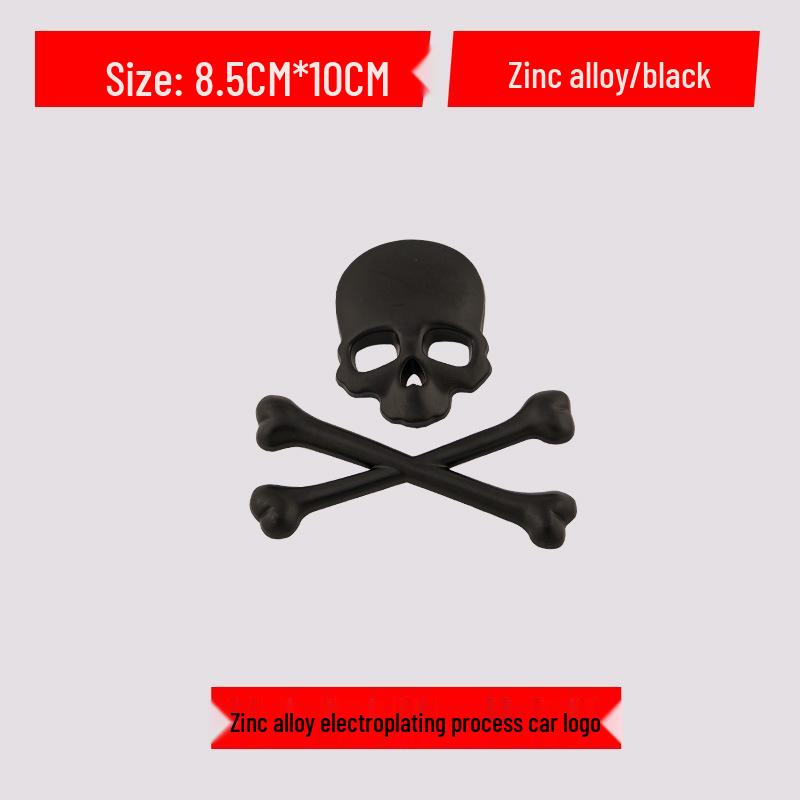 

Customized Skull Car Emblem Decal for Body, Doors, and Bumpers