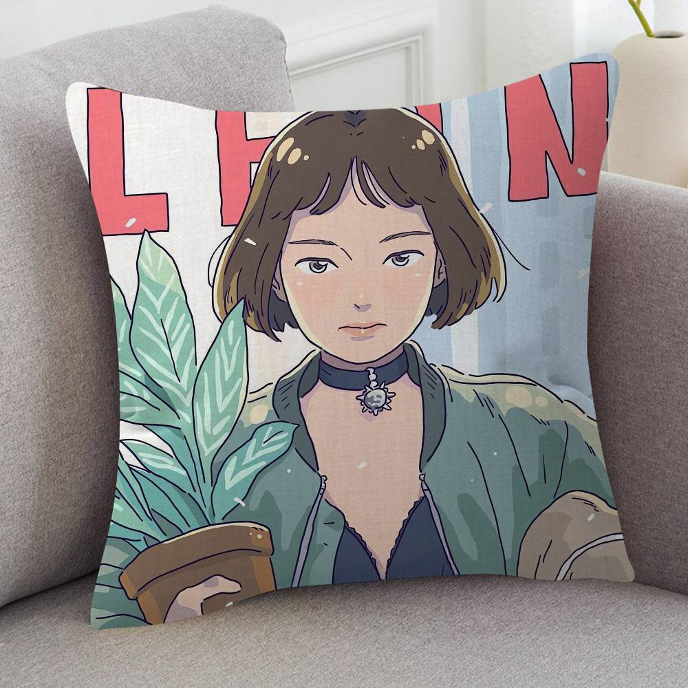 Movie Leon The Professional Cute Cartoon L Game Cushion Cover Pillowcase Upholstery Sofa Throw Pillow Home Decor Pillowcas