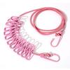 12 Non Slip Clips Windproof Elastic Travel Clothesline With Hook For Outdoor Camping Beach Dormitory Rv Portable Drying Tools
