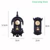 1Pcs Mini Vintage Wall Clock Model Simulation Living Room Clock Decor Home Micro Scene Accessories