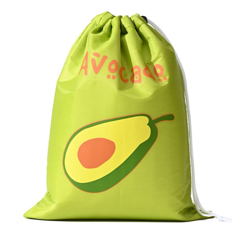 Fruit Vegetables Thermal Insulation Shockproof Eco Friendly Storage Bag With Pockets Drawstring Reusable