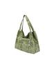 Sehr Light Paisley Twill Cotton Middle Bag (Green)