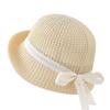 New Big Eaves Korean Bow Bucket Hat Outdoor Leisure Versatile Travel Mountaineering Travel Breathable Face Basin Hat