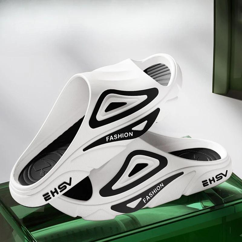 Fashion Slides House Pvc Male Slipper Walk Around Home Flat Indoor Men's Shoe Low Price Adult Comfortable High Quality Fashion Original