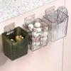 Wall-mounted Storage Box Space-saving Punch Free Plastic Corner Shower Shelf Kitchen Scallion Ginger Garlic Storage Container