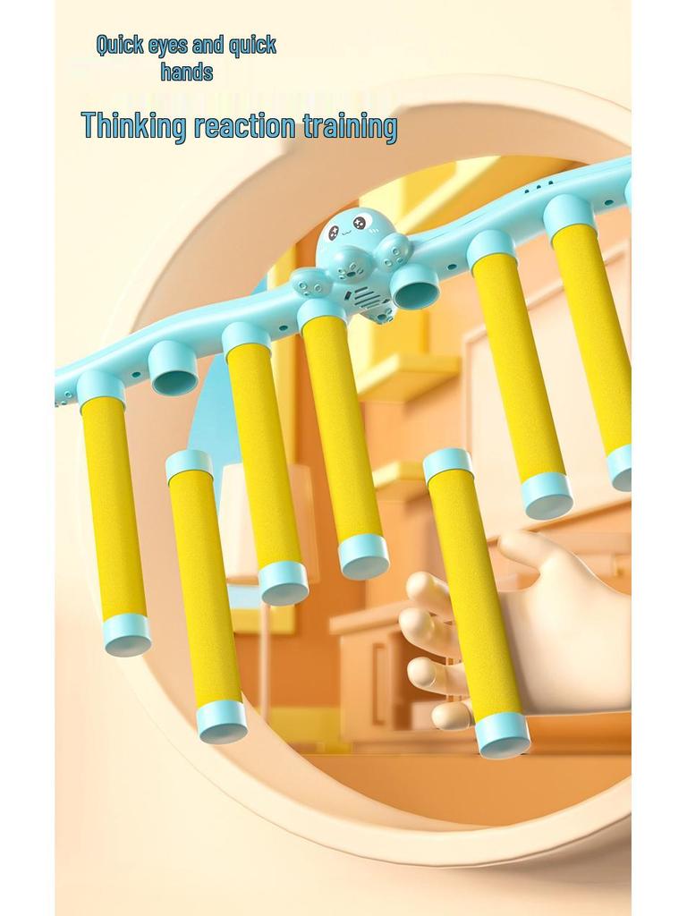 Octopus Sensory Game: Quick-Eyed & Quick-Handed Grab Stick Toy for Toddler Parent-Child Focus & Integration Training