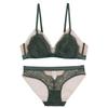 French sexy underwear women's eyelashes lace rimless bra thin cotton triangle cup gather bra bra bra