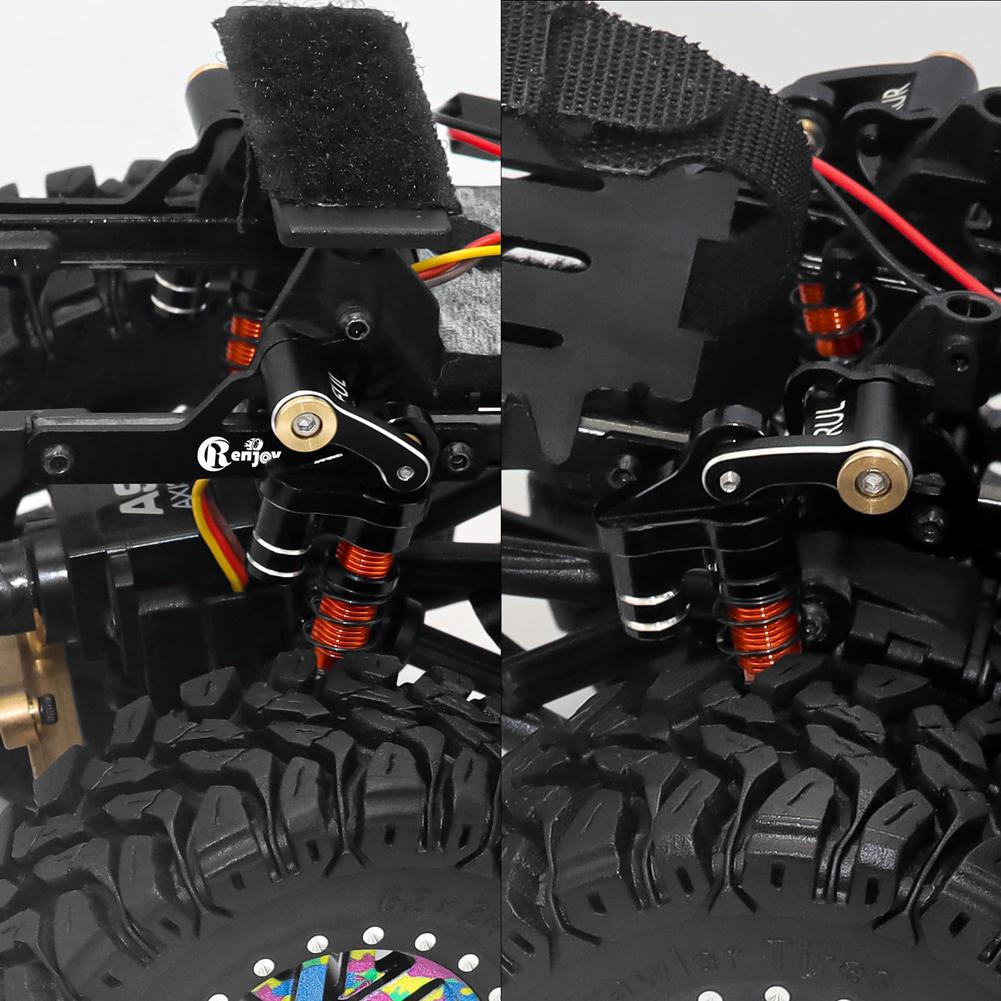 CNC Aluminum Shock Flex Blades for SCX24 1/24 RC Crawler Upgrade Parts Shock Absorber Mount