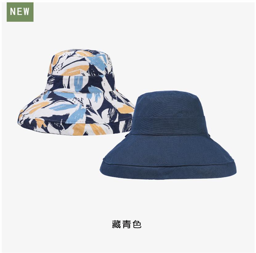 

Женская шляпа от солнца Европа и Америка Летняя хлопковая шляпа с большими полями Двусторонняя шляпа-рыбак Корейская повседневная шляпа от солнца для улицы 56-58cm