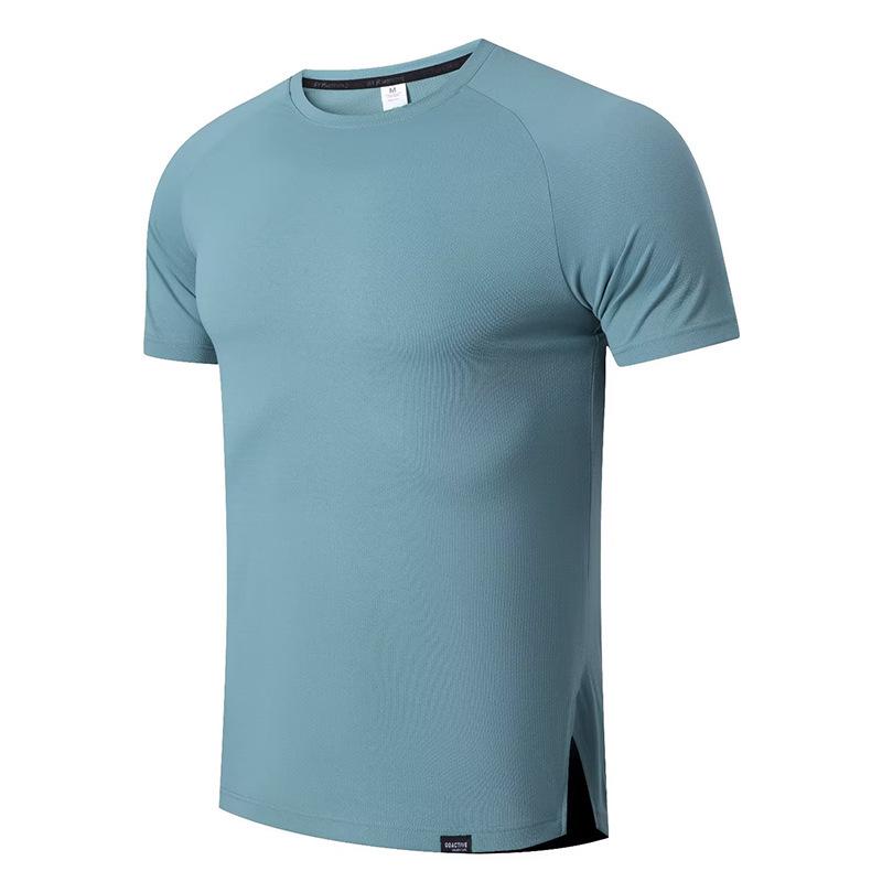 Men s Quick-Dry Short Sleeve Fitness T-Shirt - Casual Round Neck Activewear EU 3XL