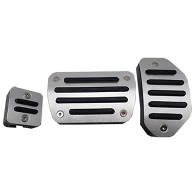 Wellvie Edle Aluminium-Pedalabdeckungen für Auto, Custom und Silber für Noah/Voxy (80er Serie) - Teile, Teile, Rot, Blau, (Silber Beschleuniger, Bremse,