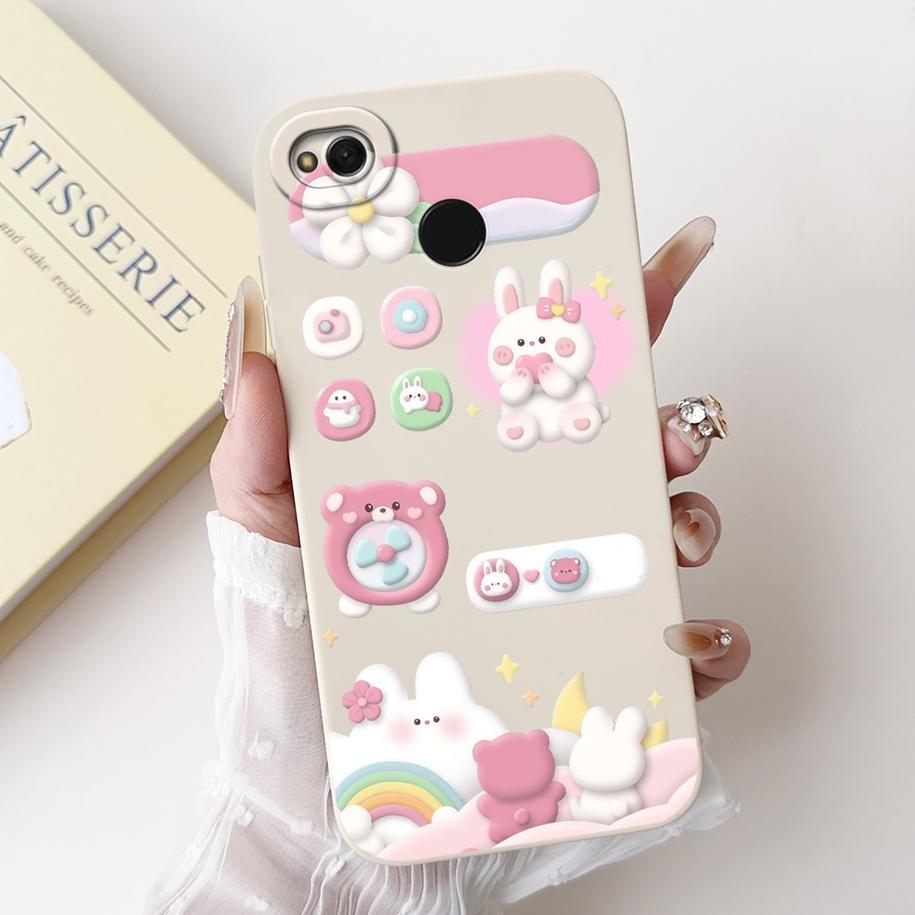 For Xiaomi Redmi 4X Case Cute Cartoon Rabbit Crown Cat Soft Silicone Lens Protective Cover For Xiaomi Redmi 4A 5A Redmi4X Shells