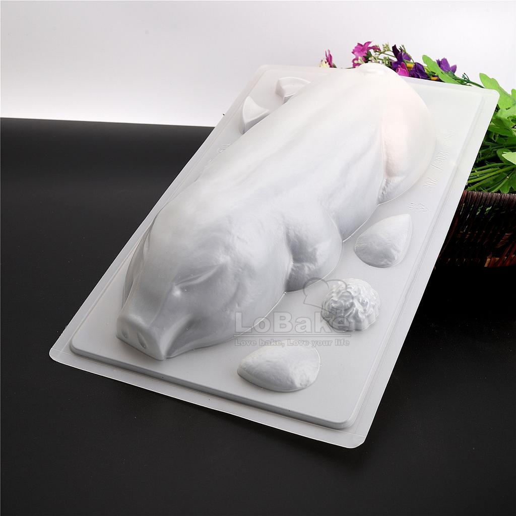 5pcs/Lot Various Chinese Festivals Theme PP Plastic Pudding Molds God of Longevity Ancient Gold Pig Fu Word Lotus Cake Maker DIY