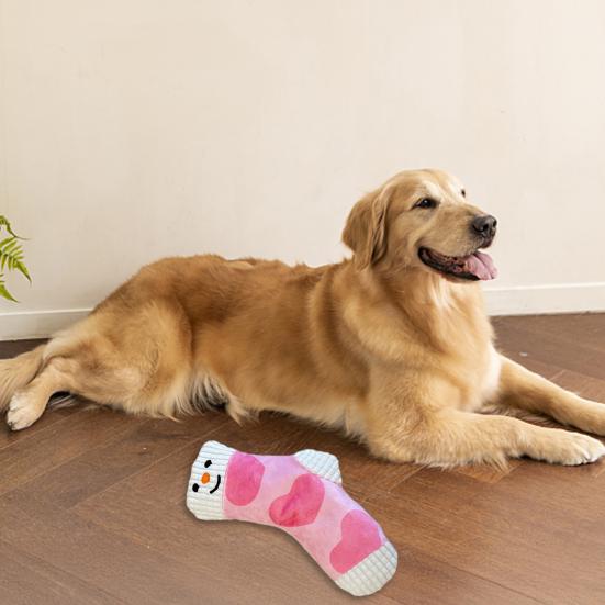 Plys Sok Hundelegetøj Interaktivt Velour Knirkende Hundetyggelegetøj Madskjuler Snusetøj Sikkert for Hvalpetænder Kedsomhedsafhjælpning