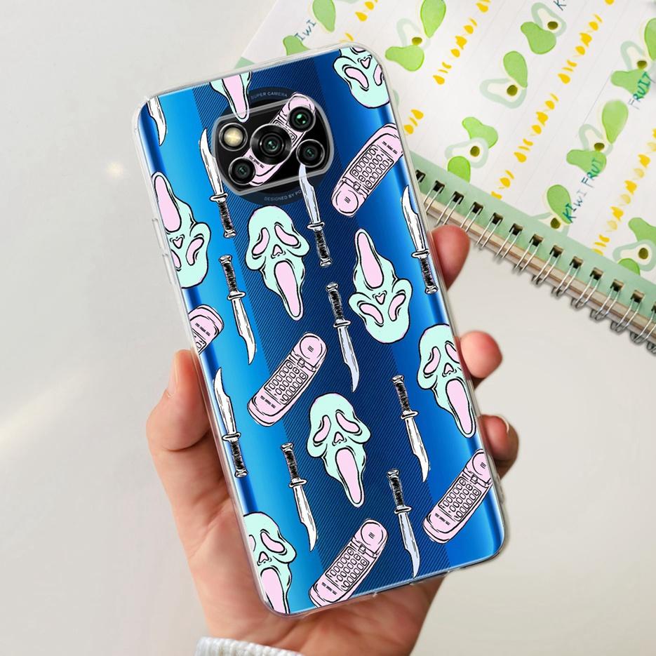 För Xiaomi Poco X3 Pro Fodral Ny Mode Målat Skydd Genomskinligt Silikon Mjukt TPU Telefonfodral För Xiaomi Poco X3 NFC PocoX3 Pro Skal