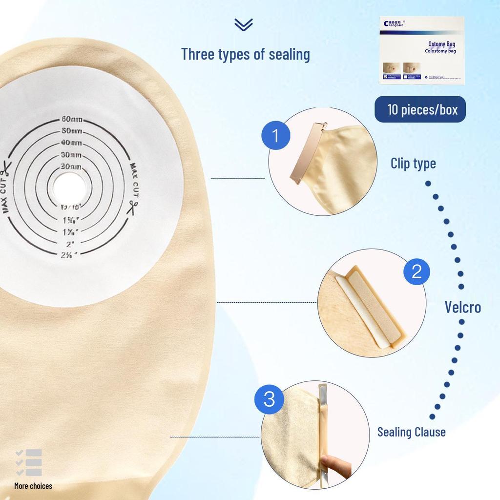 Ultra-Thin 0.7mm Gel Ostomy/Fistula Bag, One-Piece Care Solution