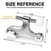 Hinged anti collision door stop 2 sets  adjustable heavy duty design silver white
