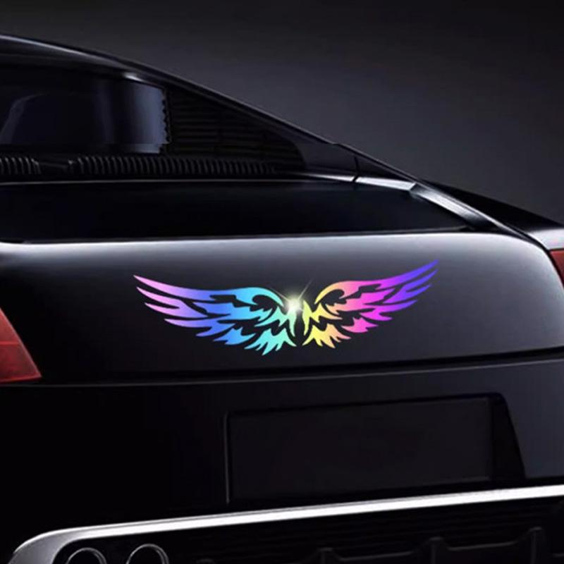 SCIONE Colorful Laser Car Stickers Cover Scratches Electric Car Stickers Body Stickers Motorcycle Tail Box Stickers Waterproof Sunscreen Stickers